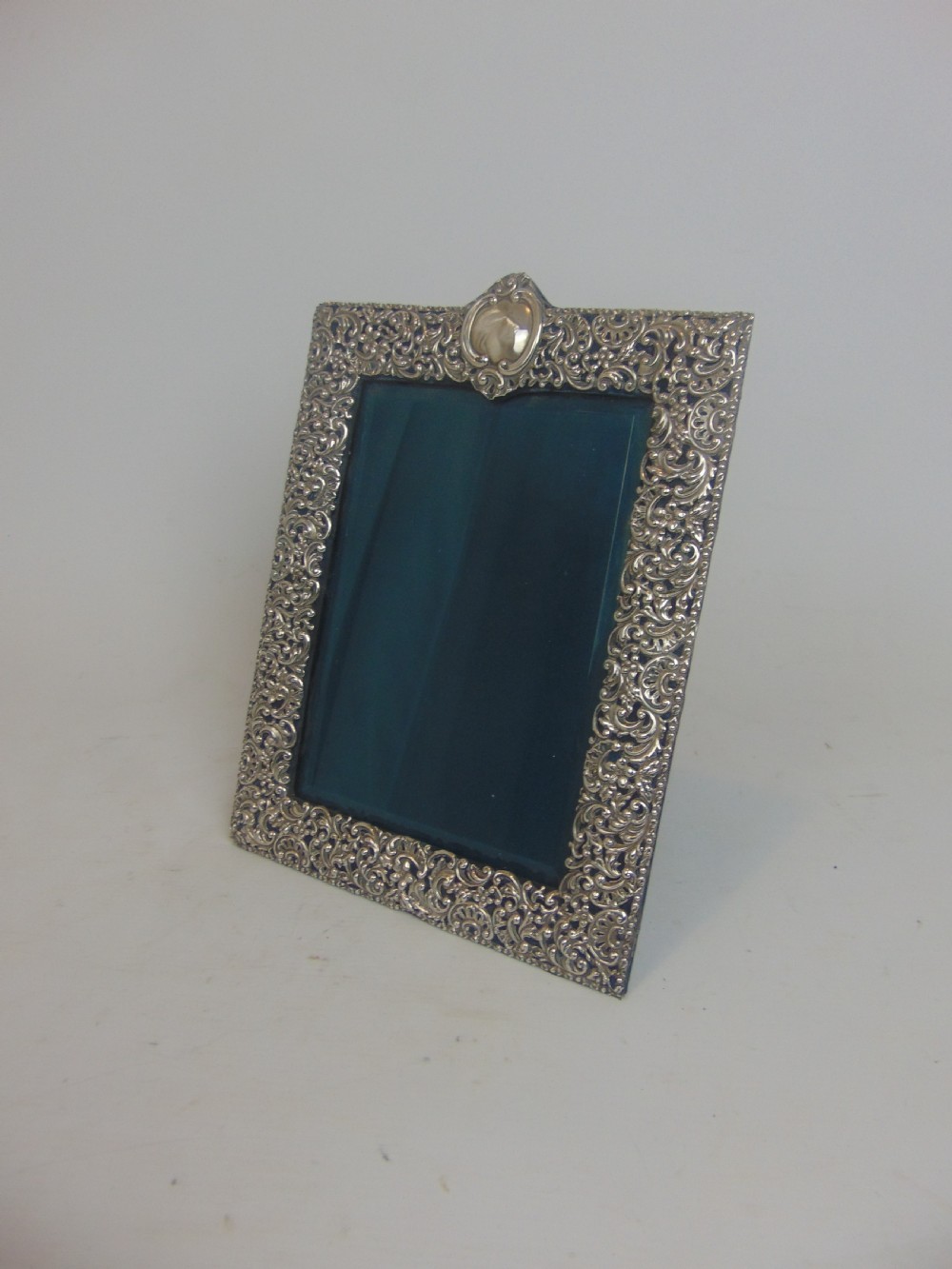 Quality antique silver photo frame  View II