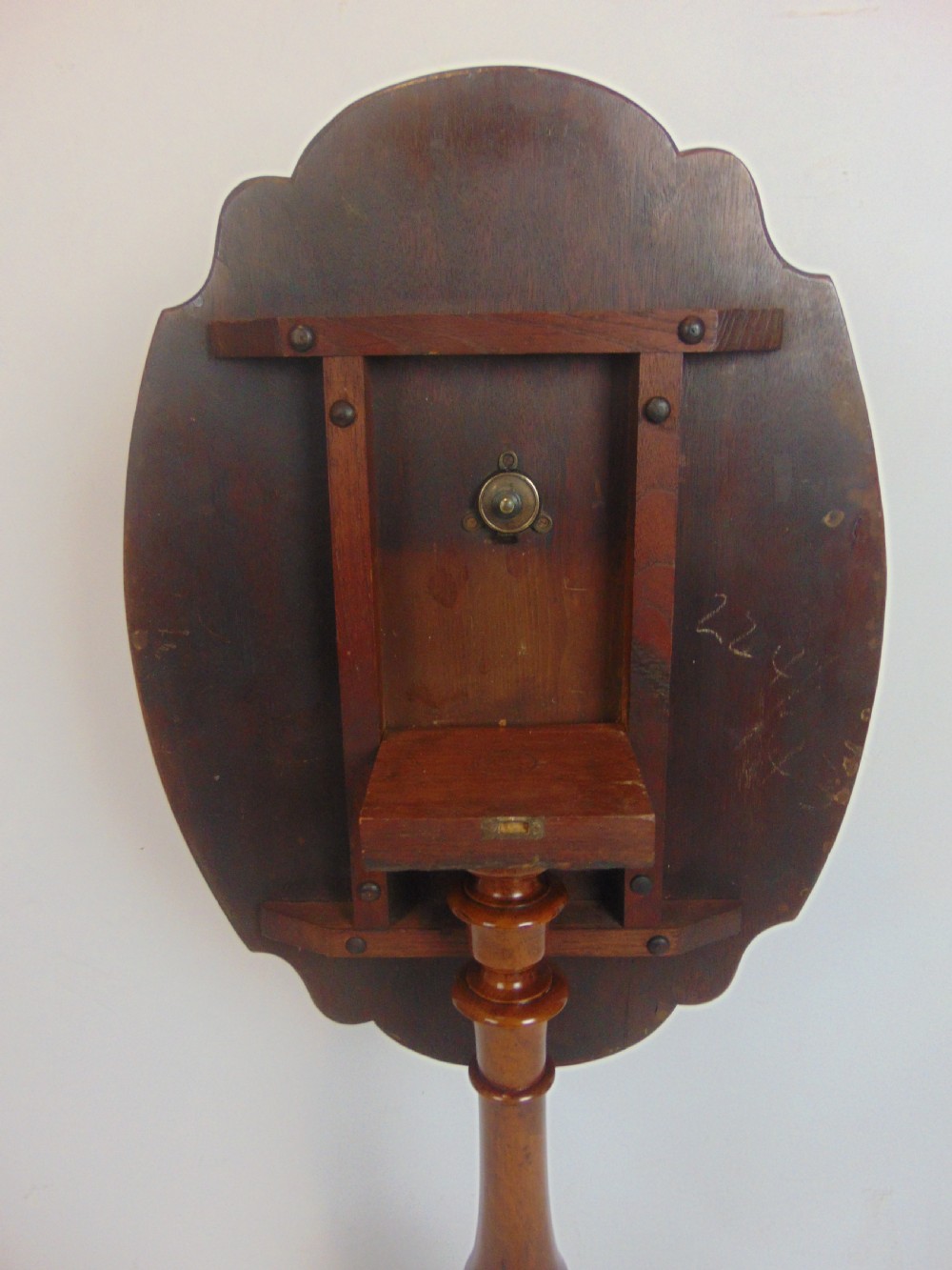 a marquetry walnut occasional side table  View VI