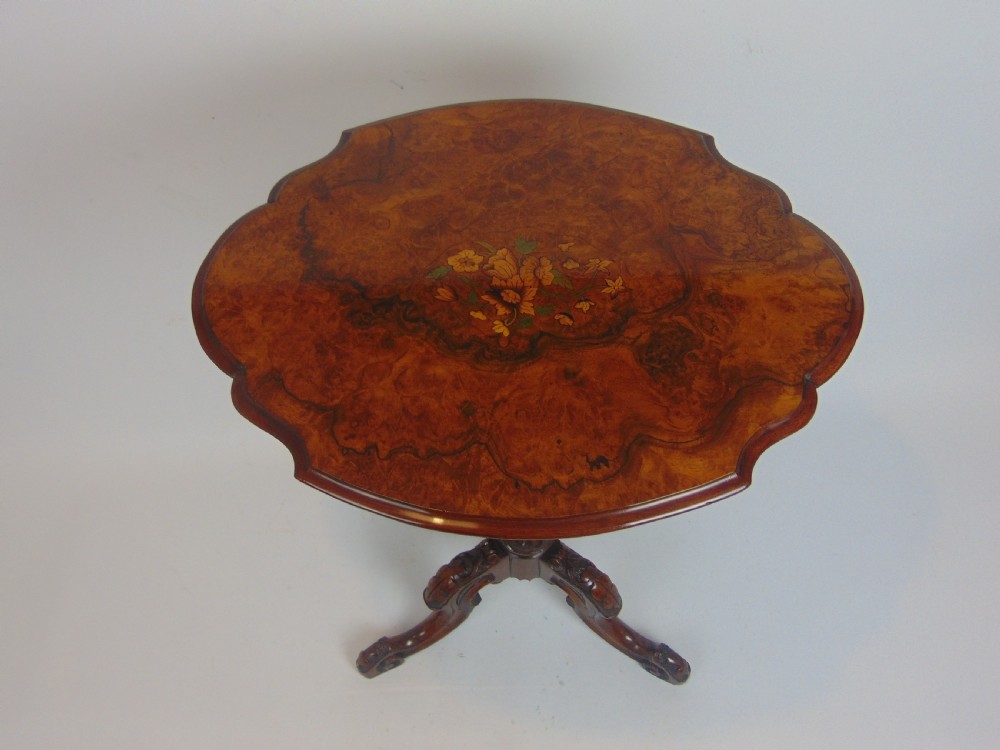 A pretty walnut occasional table  View VI