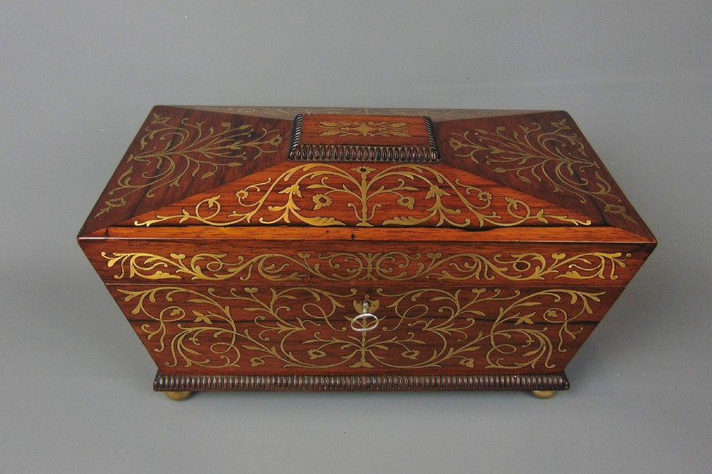 Rosewood Tea Caddy