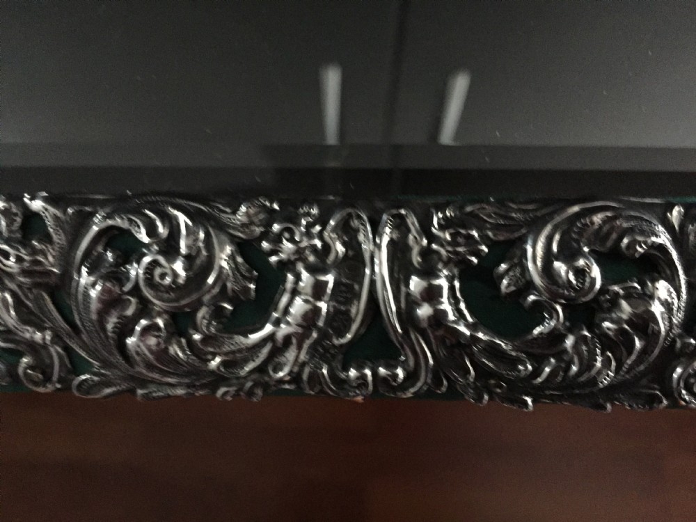 Antique Silver Dressing Table Mirror Hallmarked View V