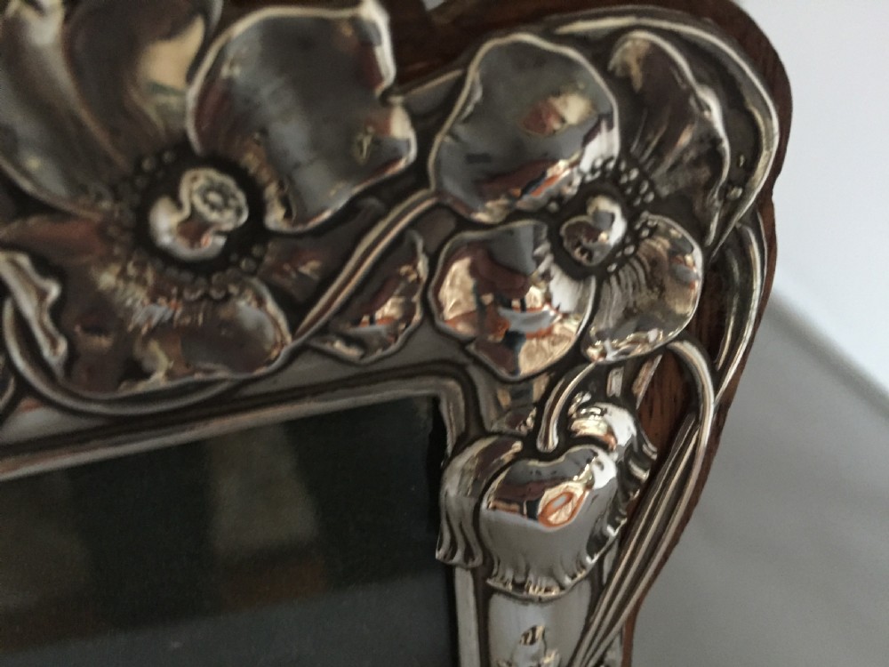 Antique hallmarked silver photograph frame View VII