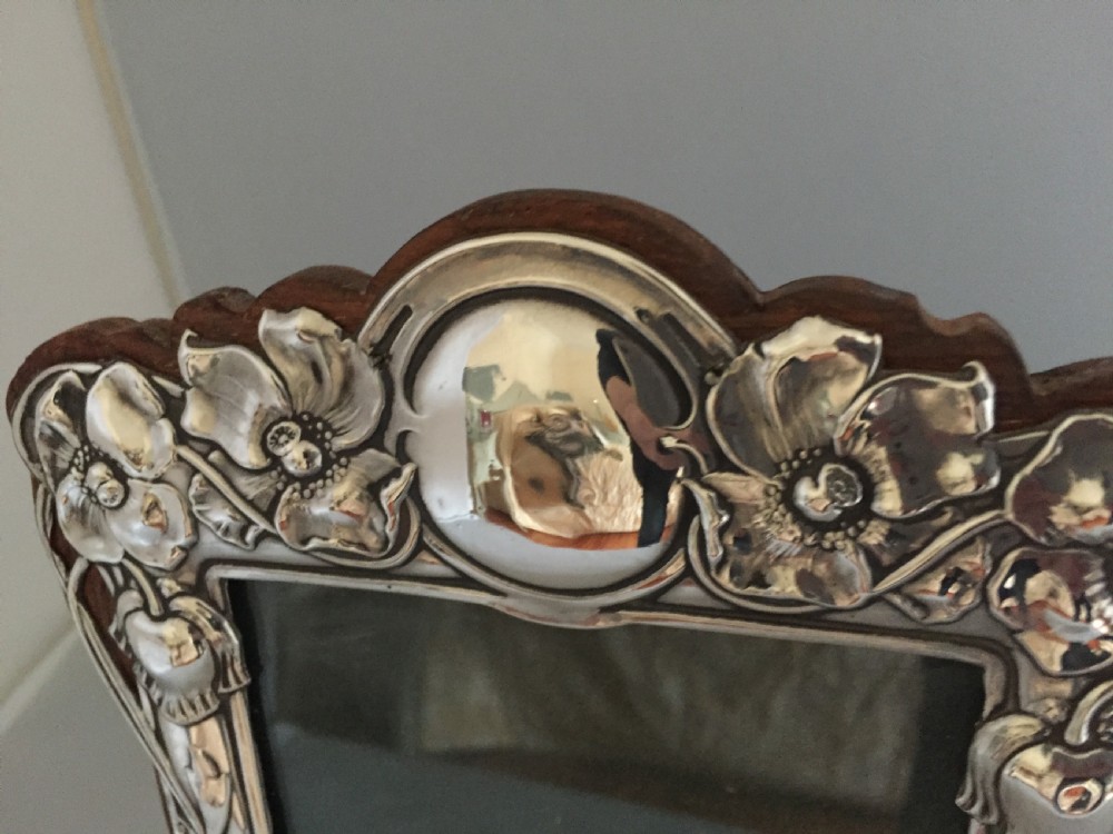 Antique hallmarked silver photograph frame View IX