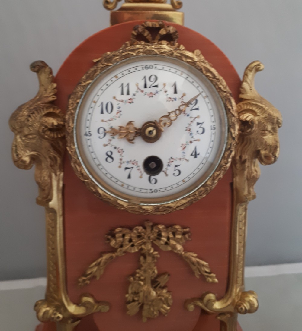 A fine marble and Gilt bronze clock set  View II