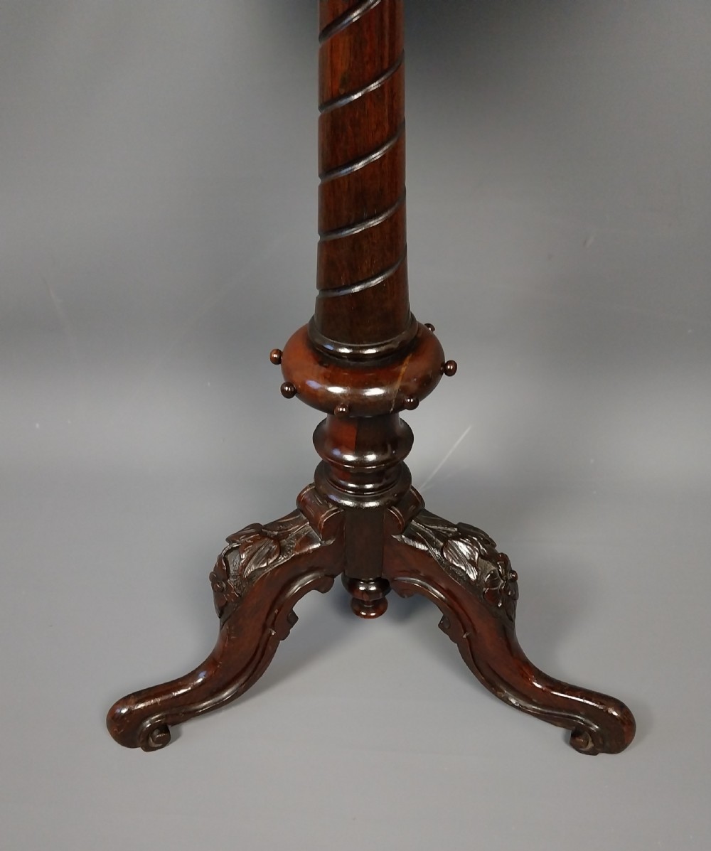 Antique inlaid occasional table View IV