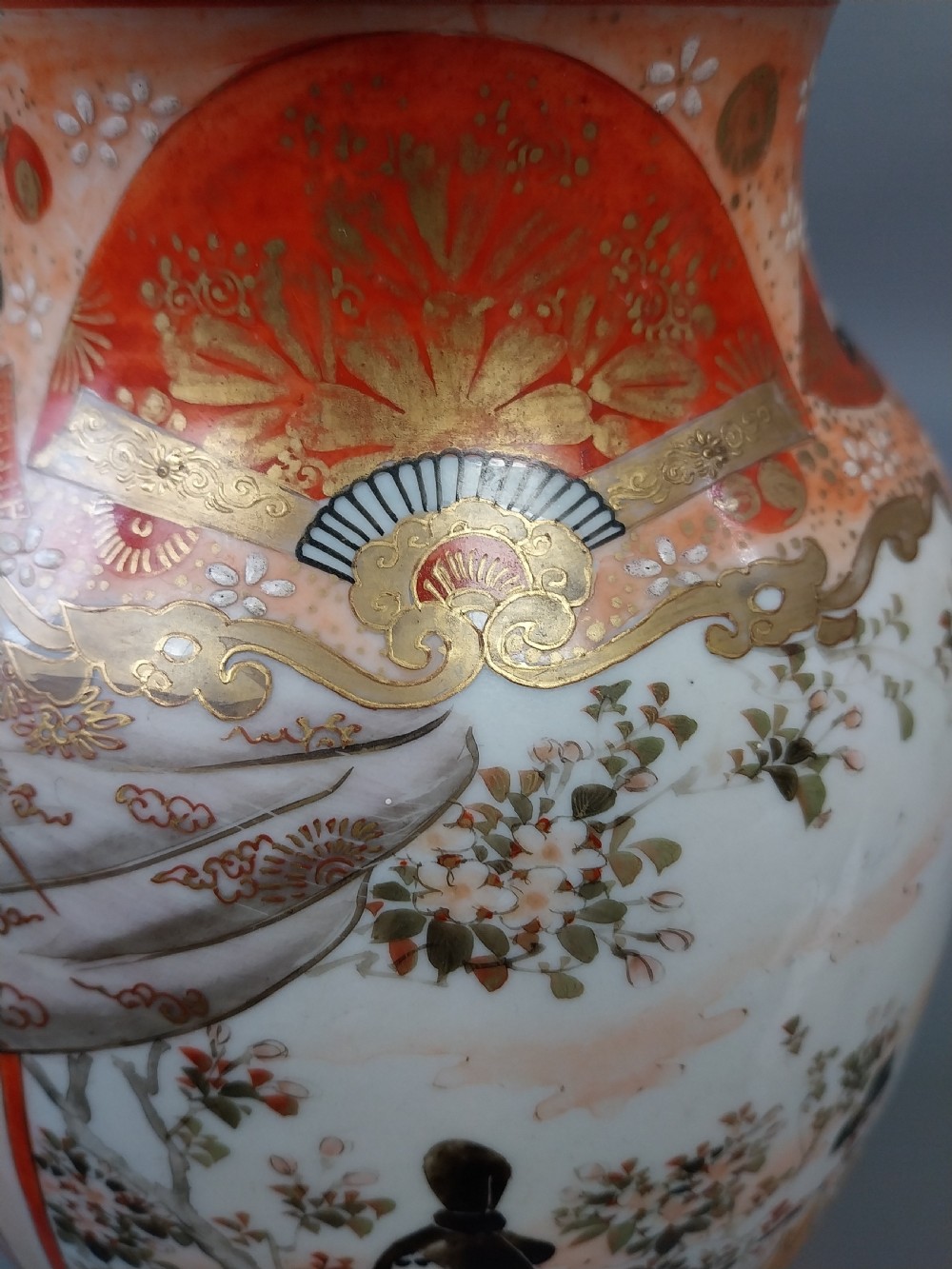 Pair of  Japanese Kutani vases View V