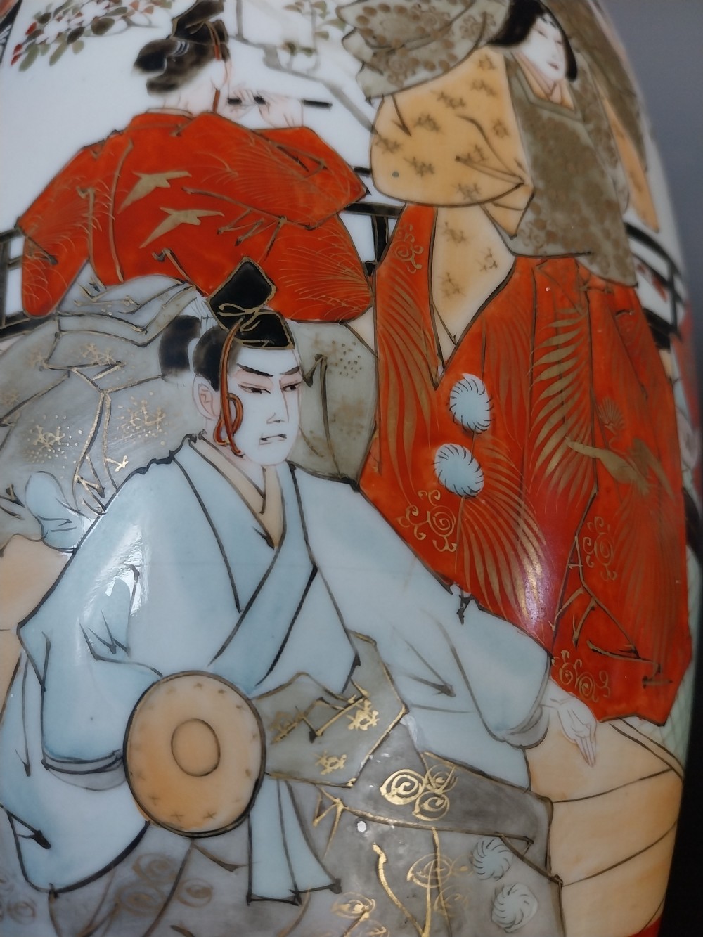 Pair of  Japanese Kutani vases View VI