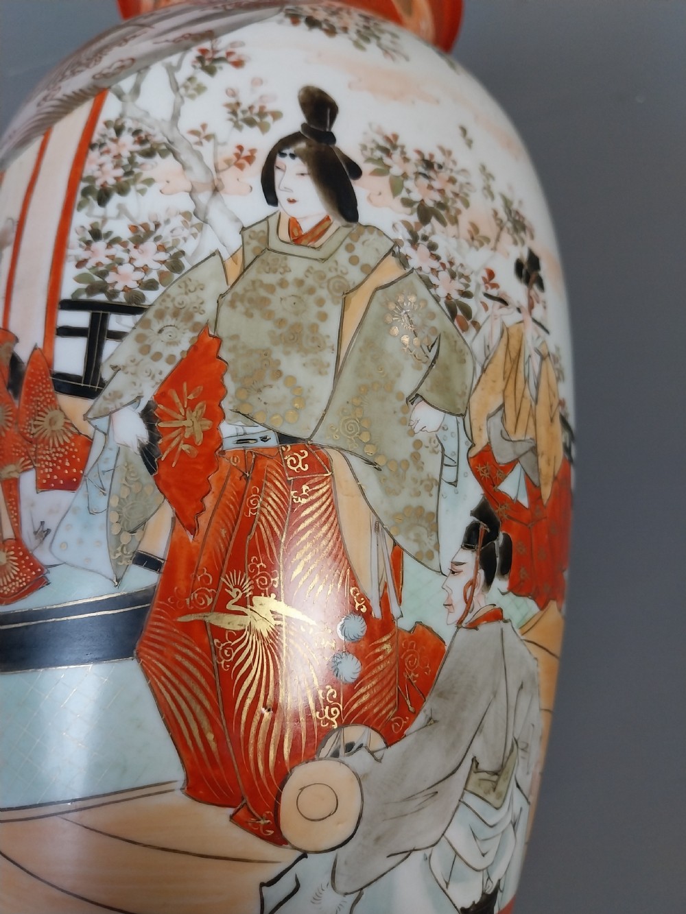 Pair of  Japanese Kutani vases View VII