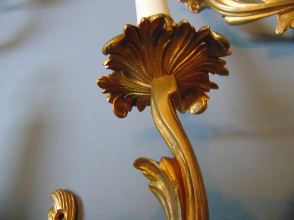 A set of Gilt Bronze Wall Lights View IX