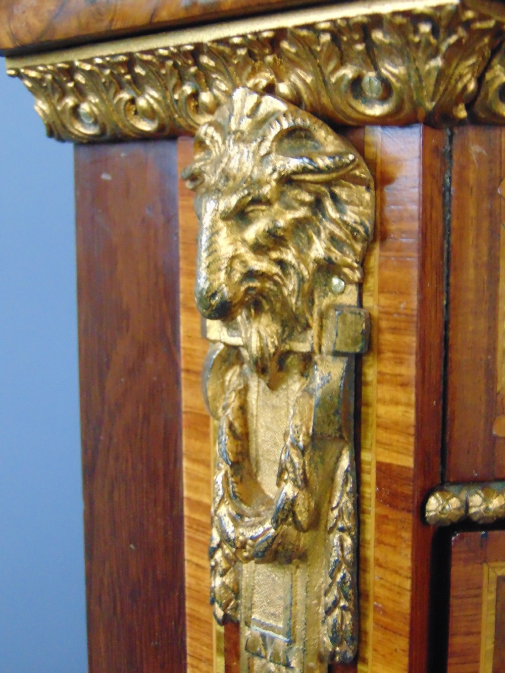 Antique Walnut Corner Display Cabinet  View VII