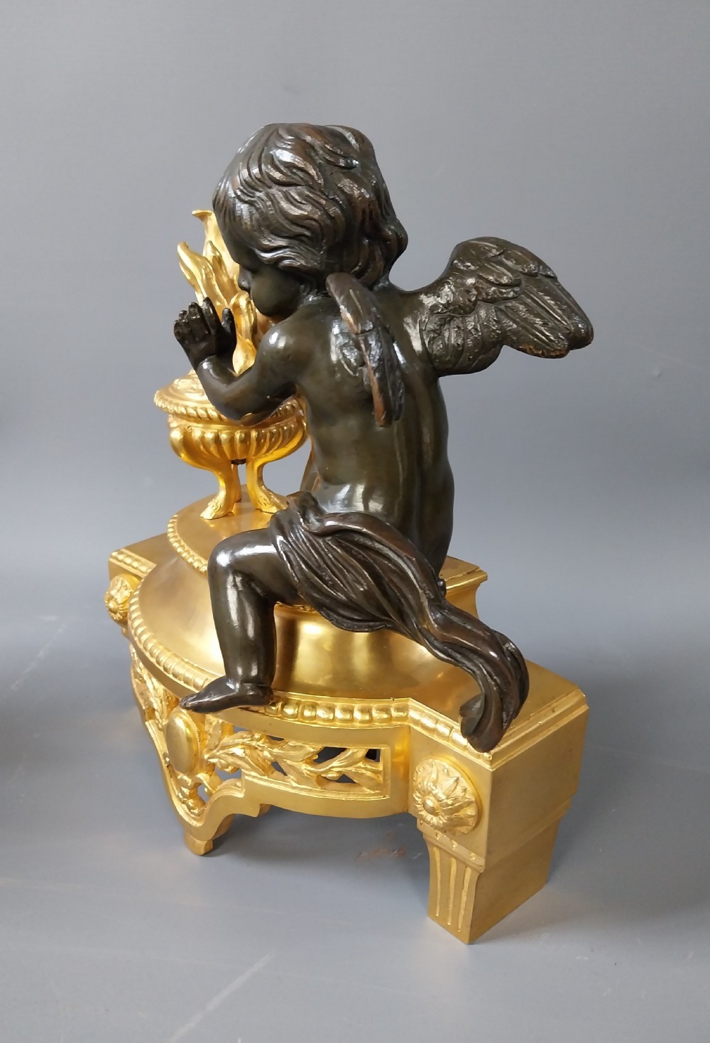 Pair of Gilt Bronze Chenet  View IV