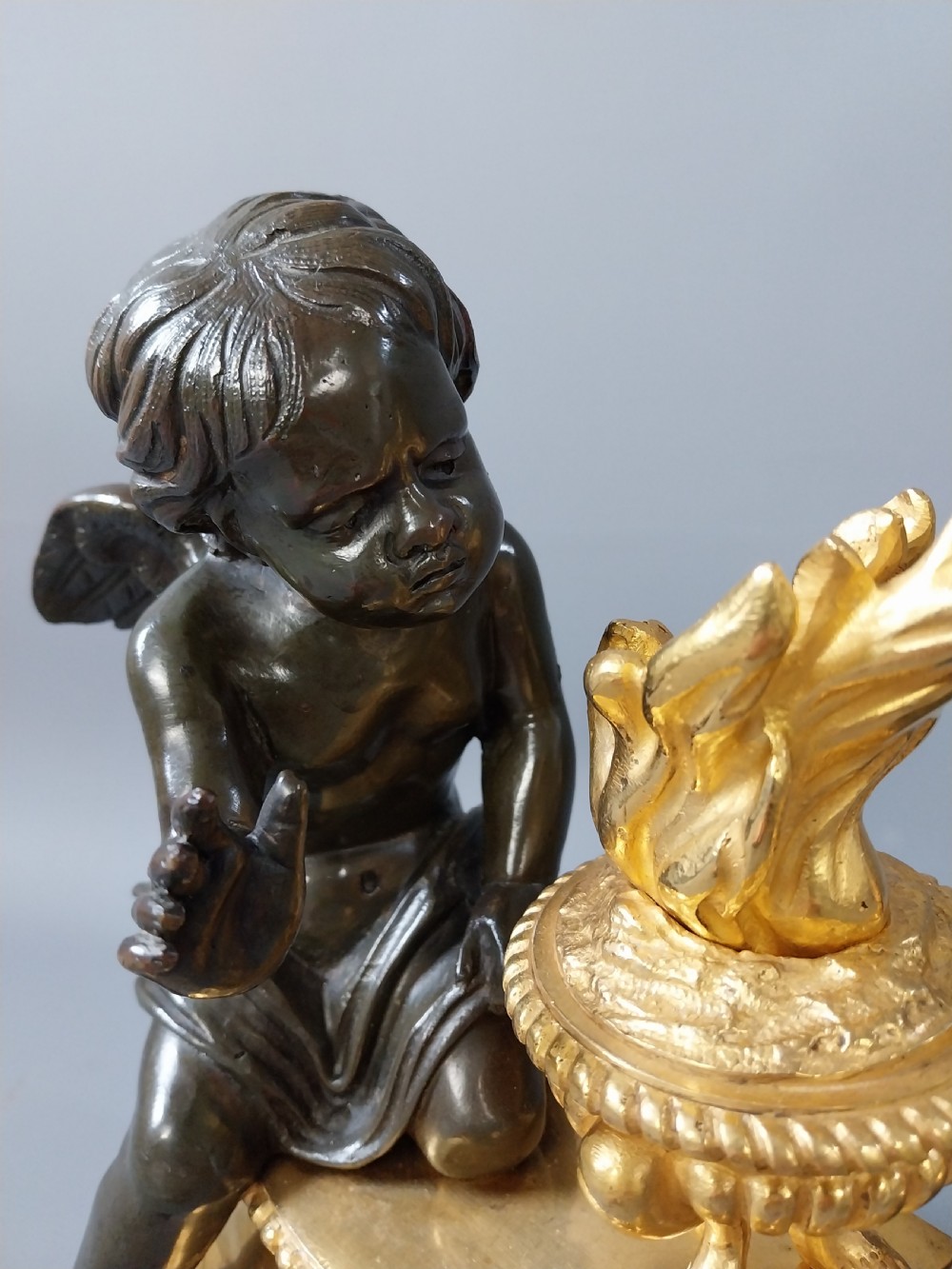 Pair of Gilt Bronze Chenet  View VII