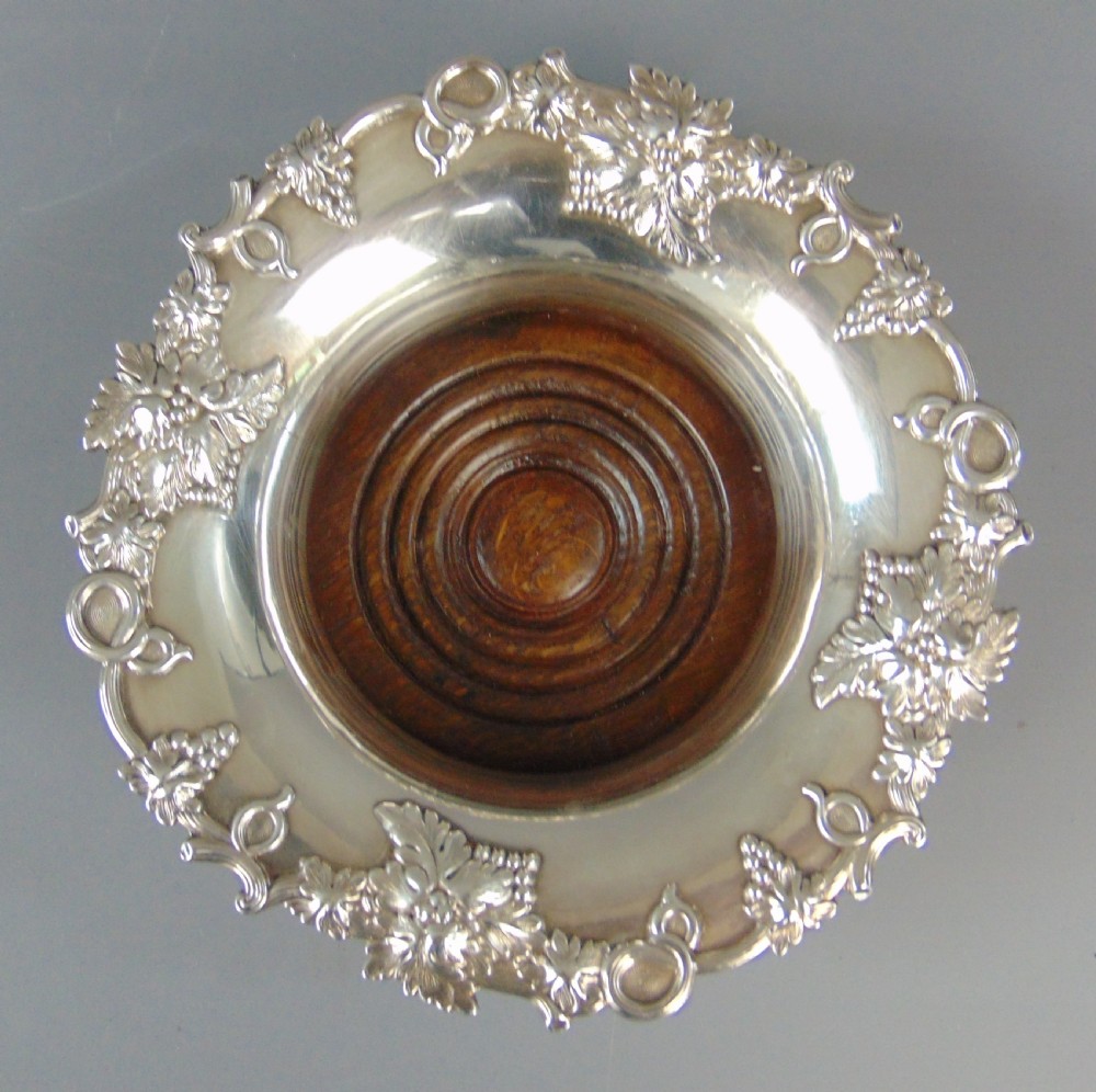 A large Pair of Antique Silver Plate bottle Coasters View VIII