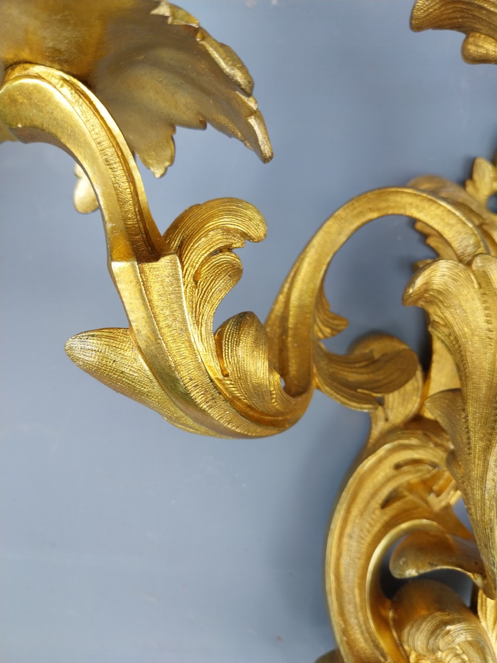 A superb quality pair of Gilt Bronze Wall Sconces View IX