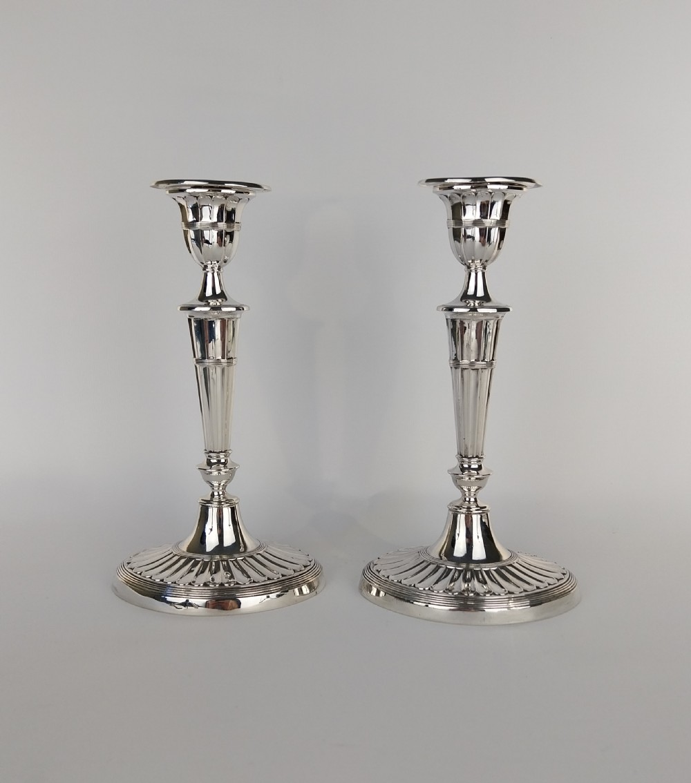 Pair of Silver candlesticks 