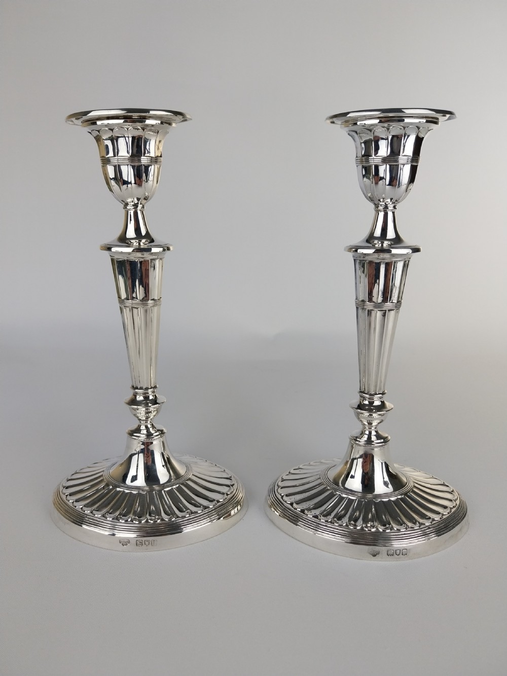 Pair of Silver candlesticks  View V