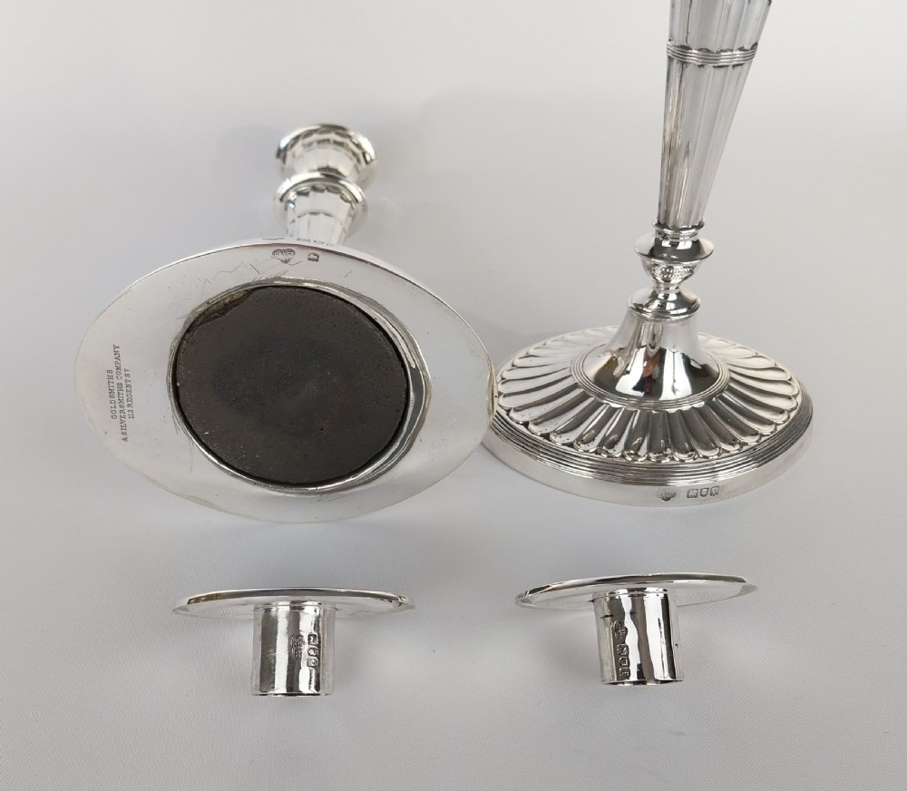 Pair of Silver candlesticks  View VI