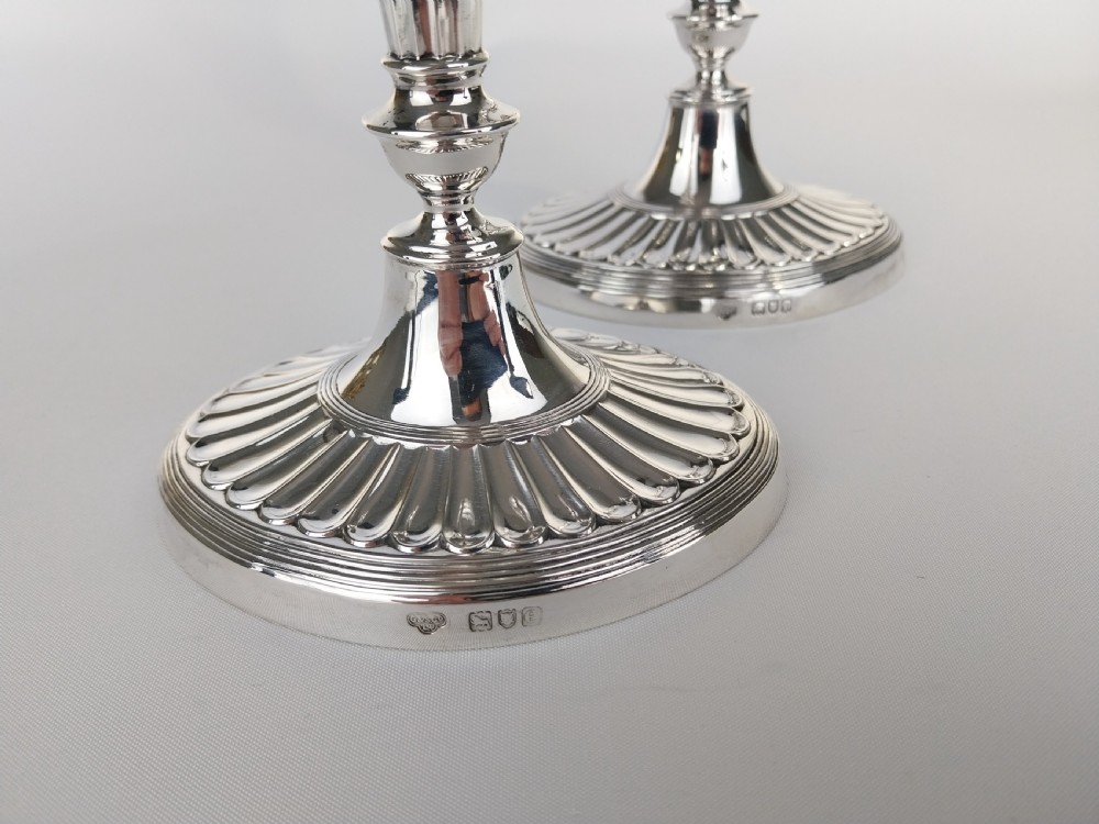 Pair of Silver candlesticks  View VIII