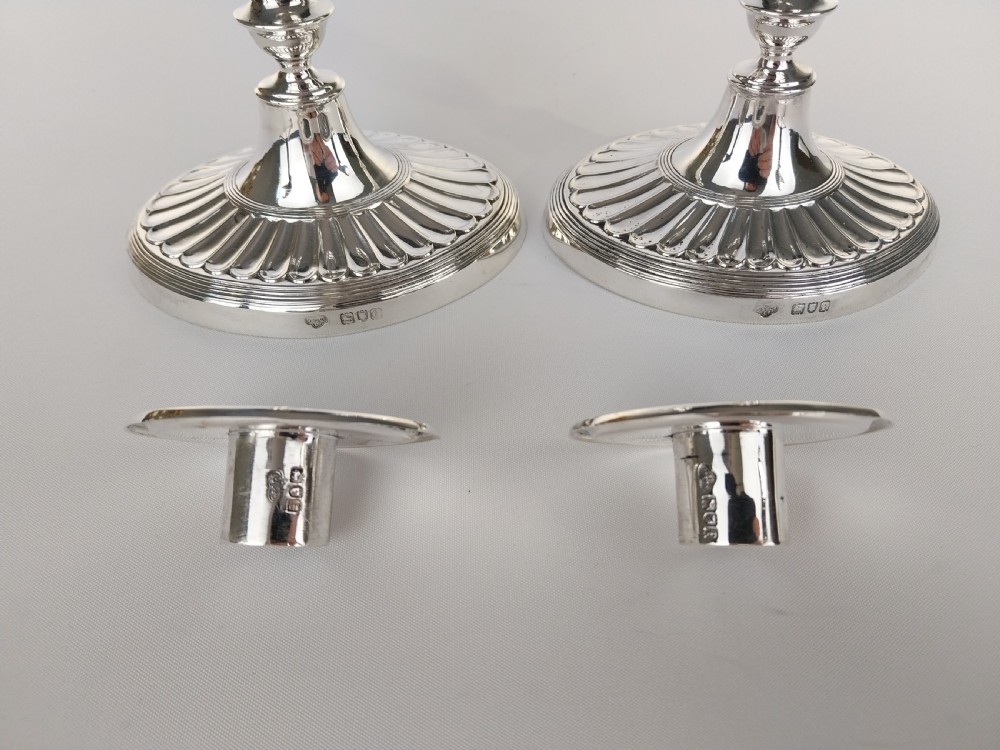 Pair of Silver candlesticks  View IX