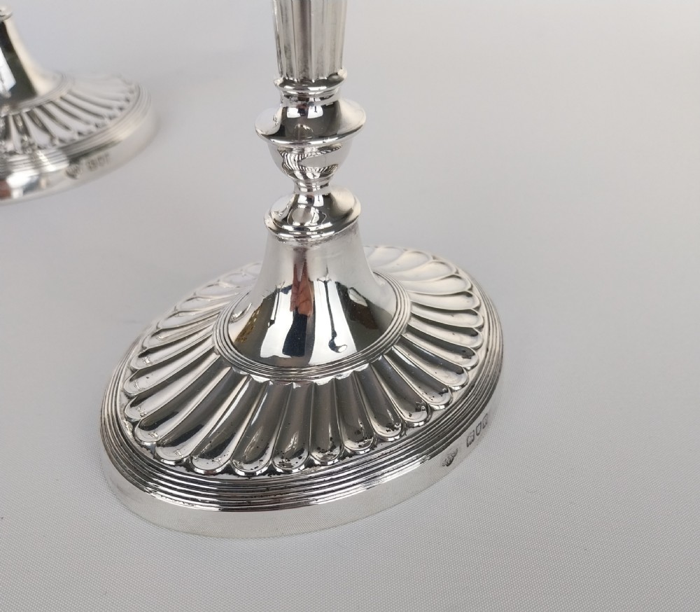 Pair of Silver candlesticks  View XI