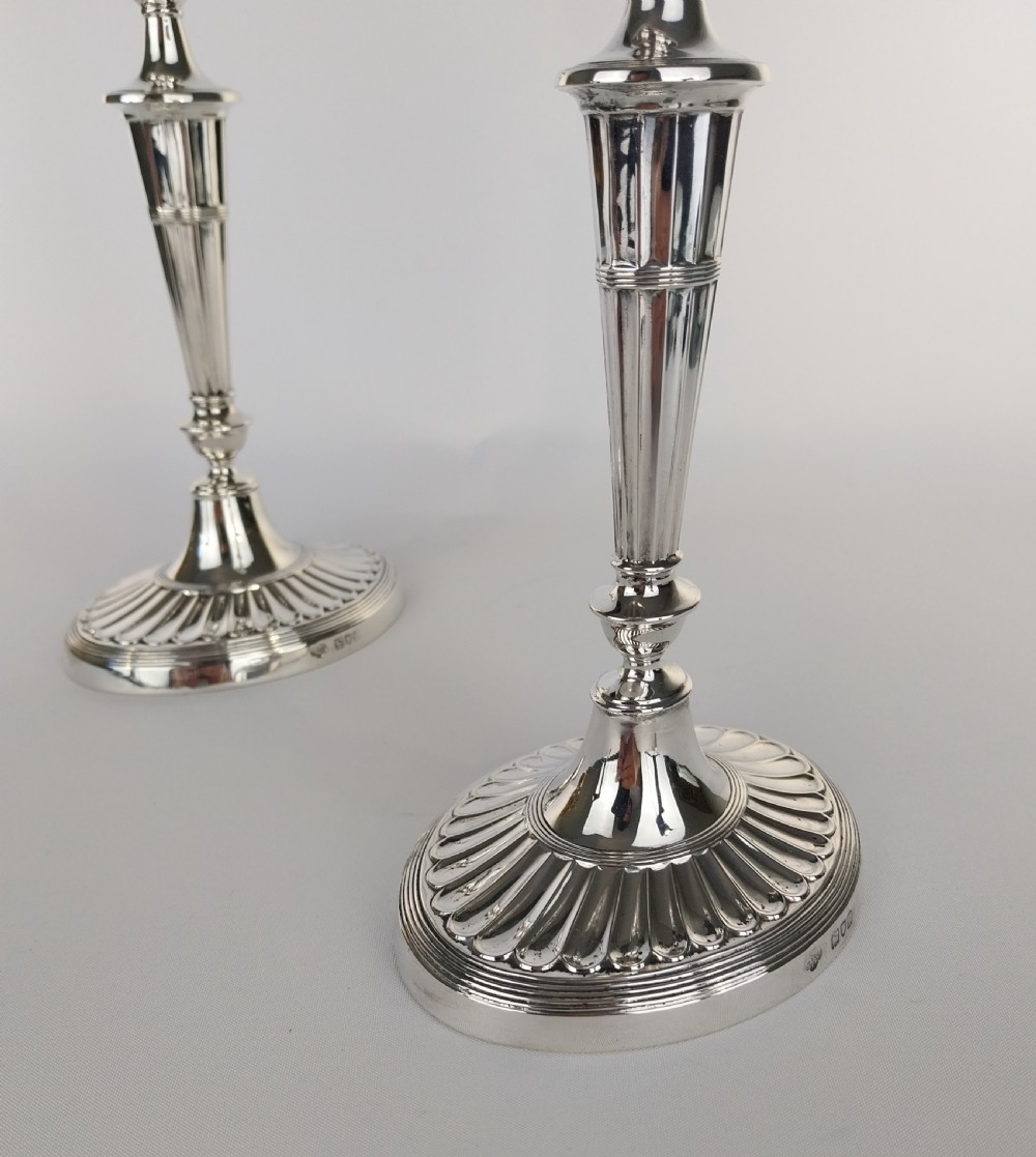 Pair of Silver candlesticks  View XII