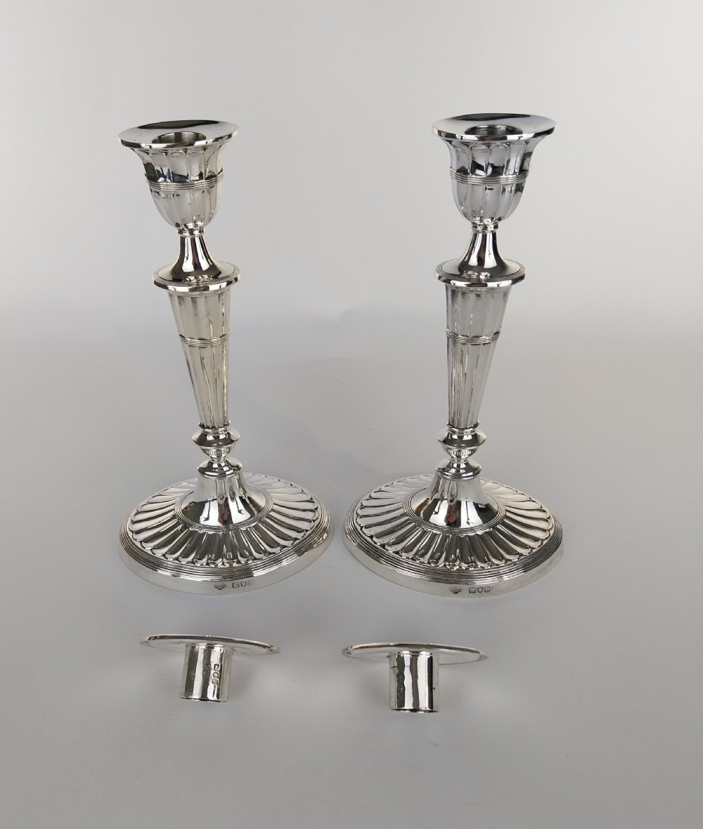 Pair of Silver candlesticks  View XIV