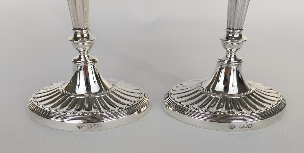 Pair of Silver candlesticks  View XV