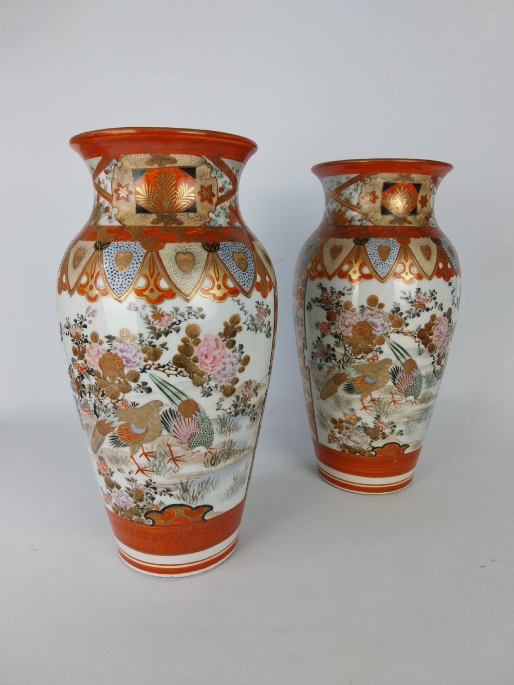 Pair of Japanese Porcelain Kutani vases  View VII