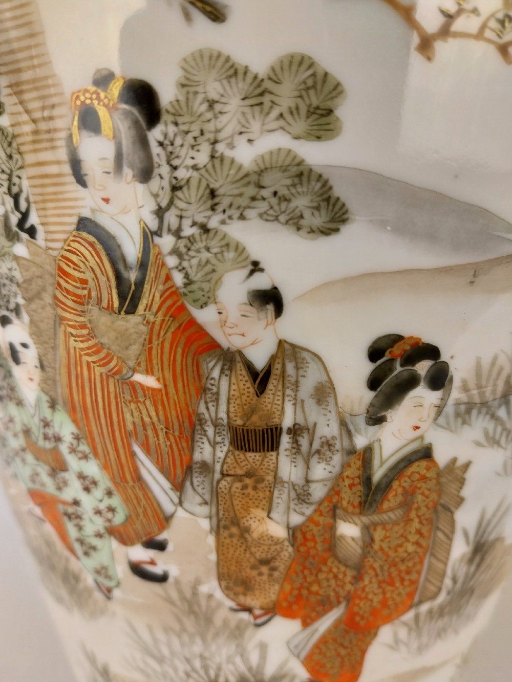 Pair of Japanese Porcelain Kutani vases  View XIII