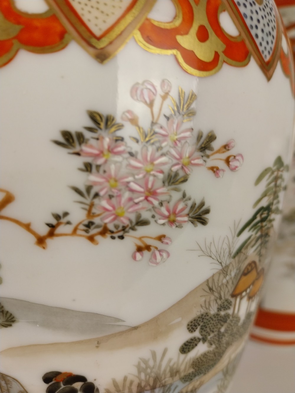 Pair of Japanese Porcelain Kutani vases  View XIV