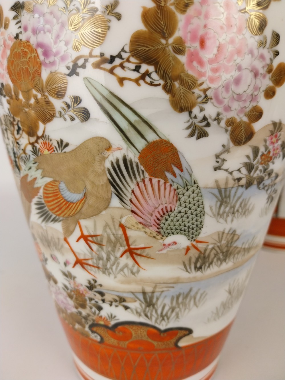 Pair of Japanese Porcelain Kutani vases  View XV