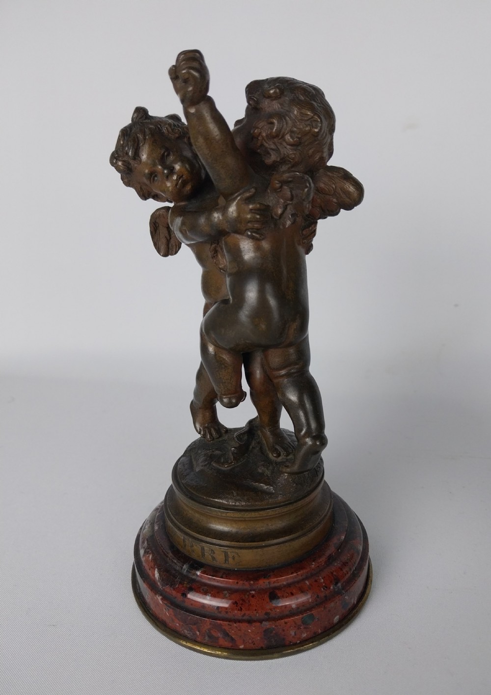 Pair of Cherub Bronze sculptures View II