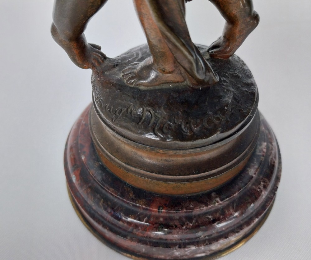 Pair of Cherub Bronze sculptures View III