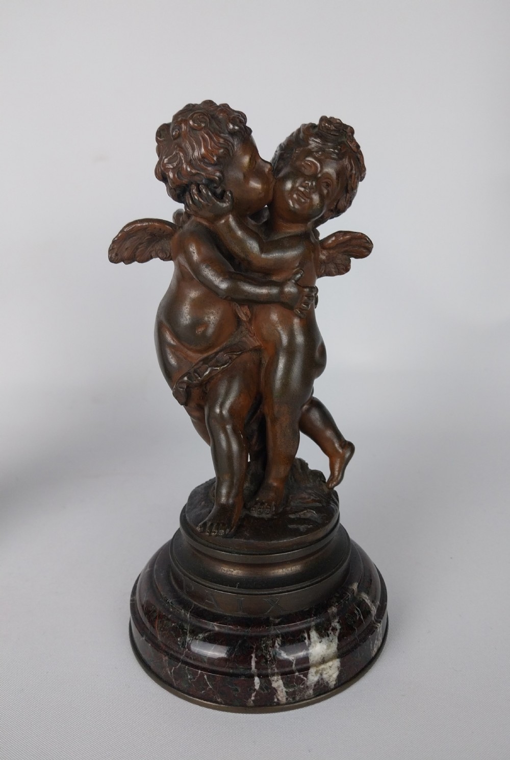 Pair of Cherub Bronze sculptures View IV