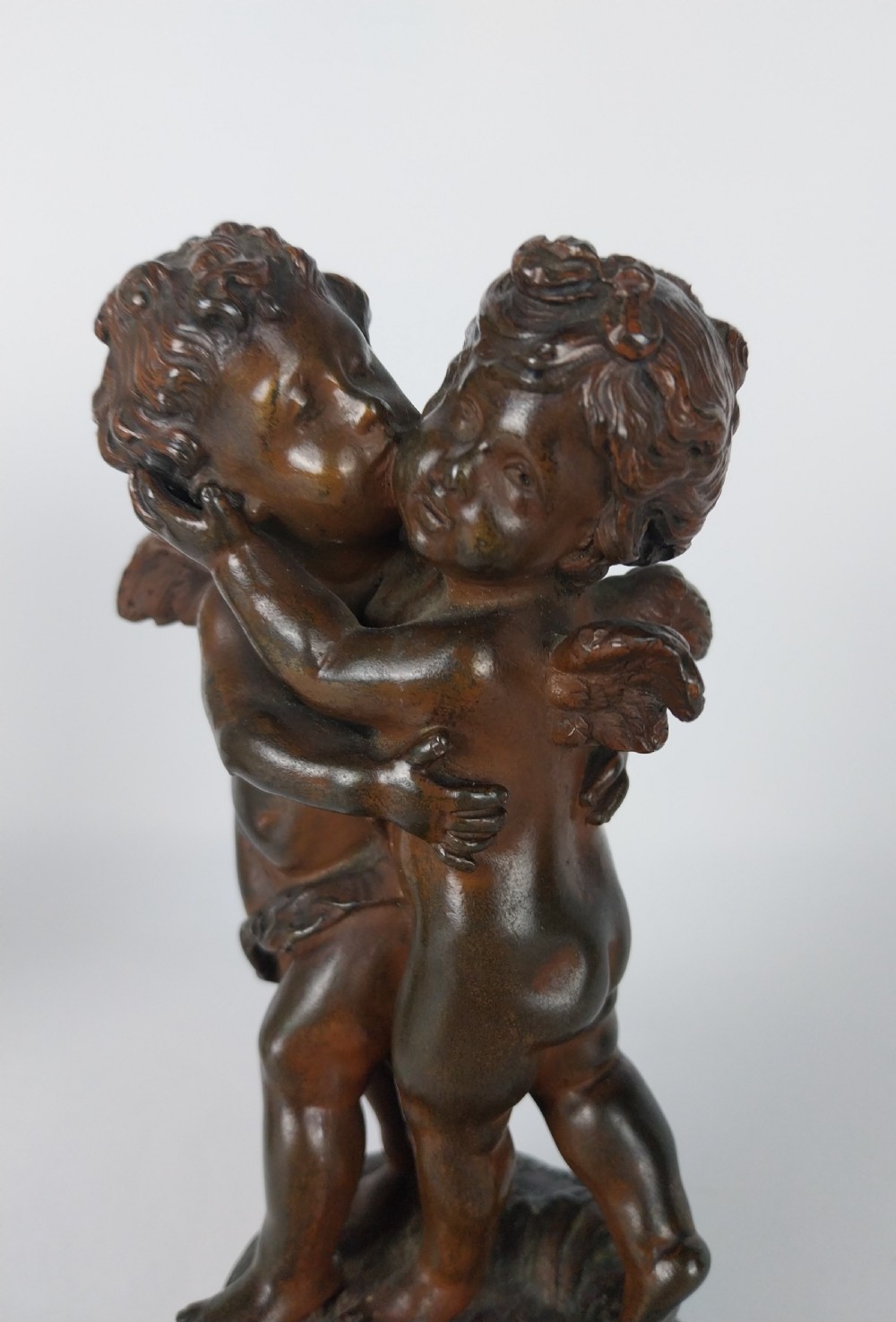 Pair of Cherub Bronze sculptures View V