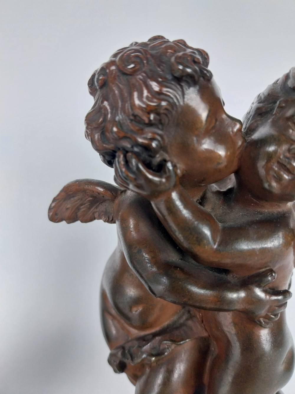Pair of Cherub Bronze sculptures View XVIII