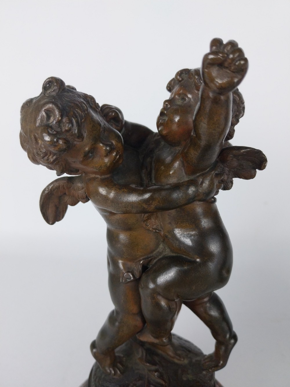 Pair of Cherub Bronze sculptures View XXI