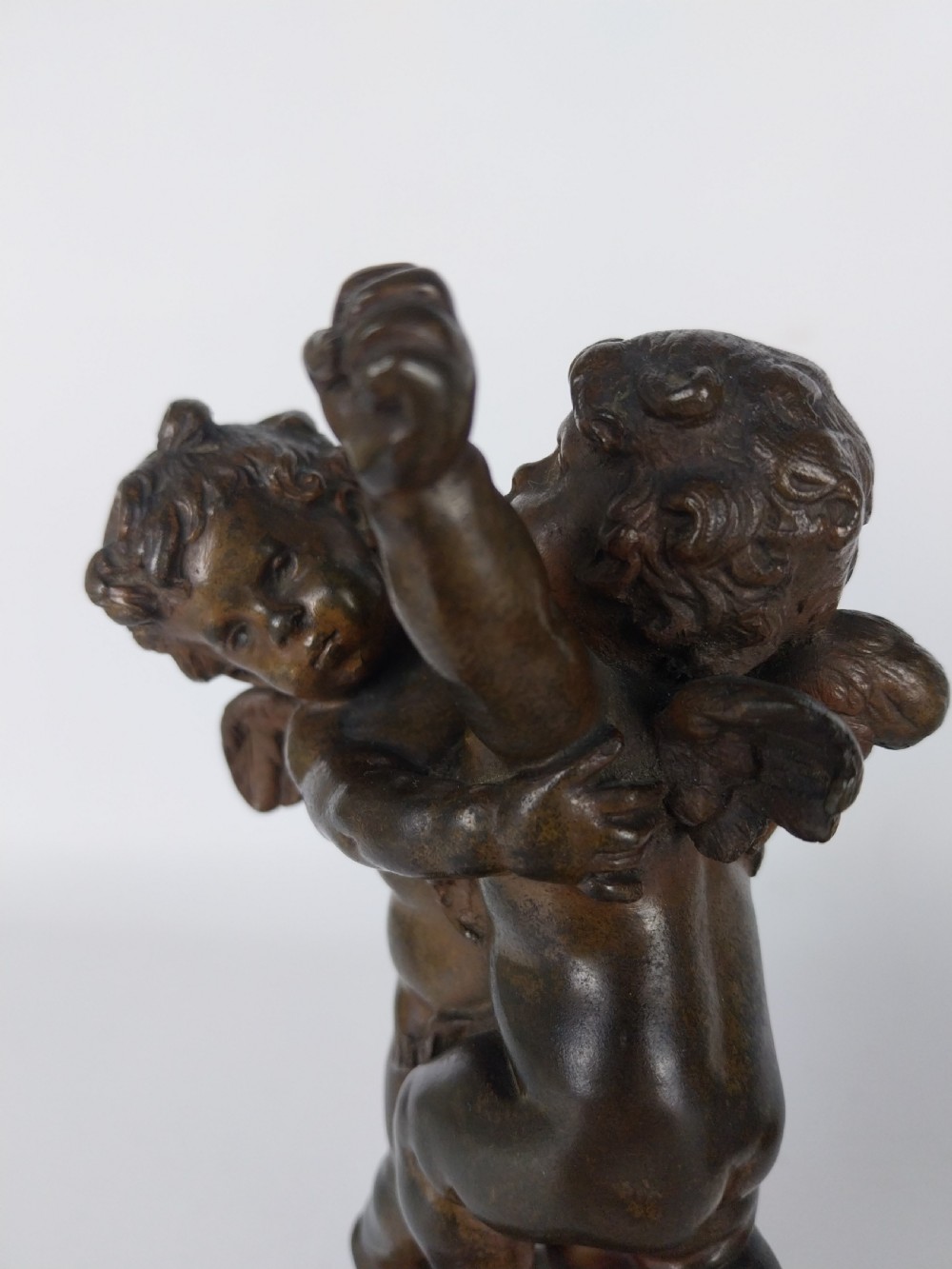 Pair of Cherub Bronze sculptures View XXII