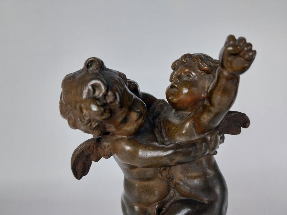Pair of Cherub Bronze sculptures View XXIV