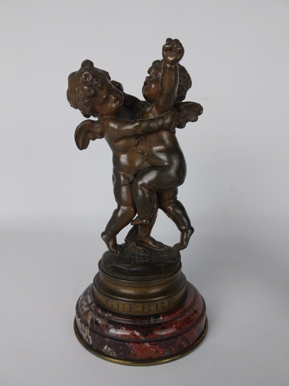 Pair of Cherub Bronze sculptures View XXV