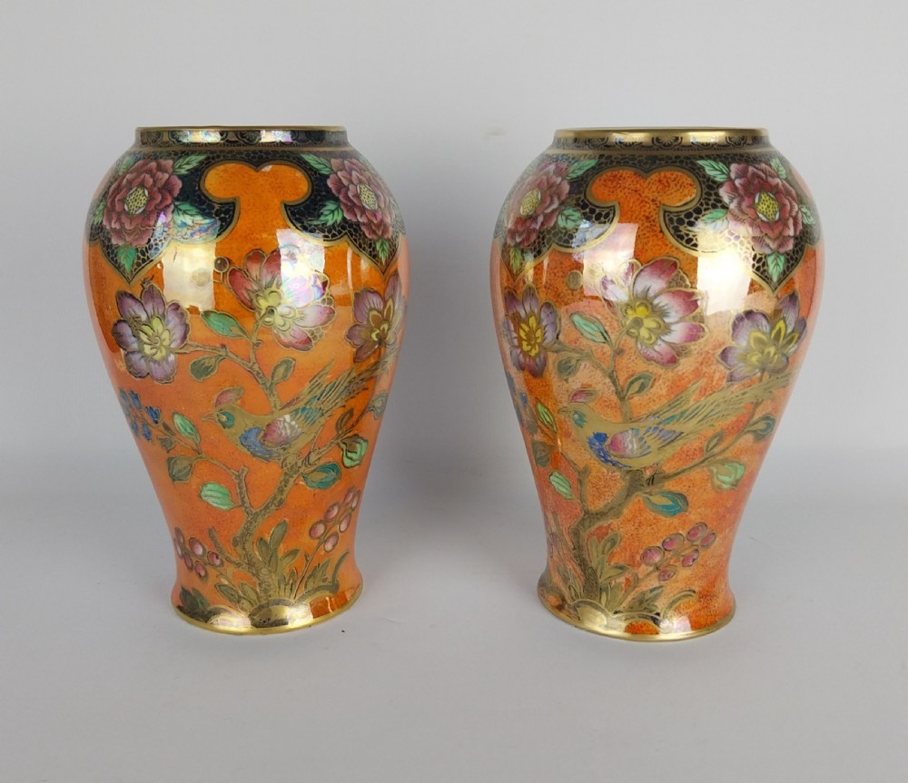 Pair of lustre vases
