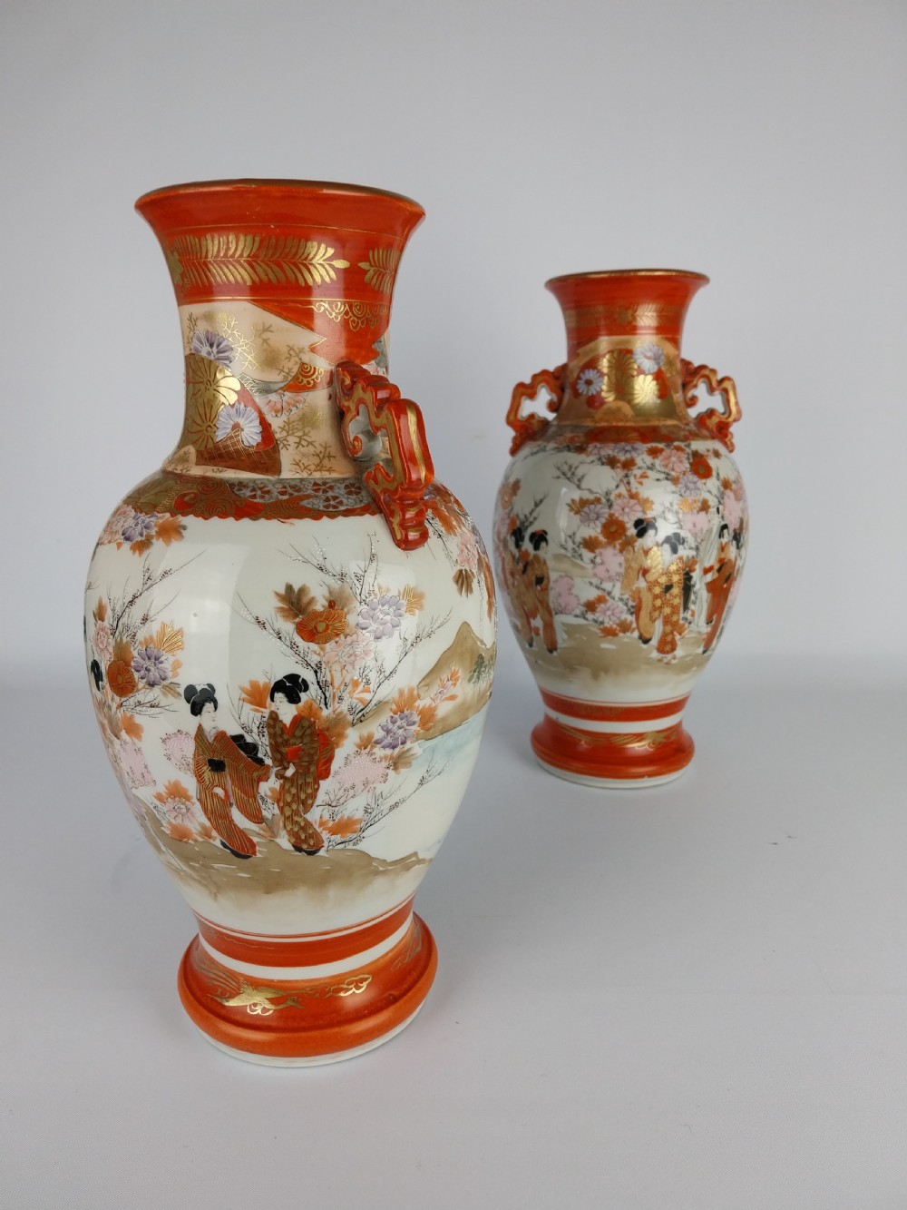 Pair of Kutani vases  View II