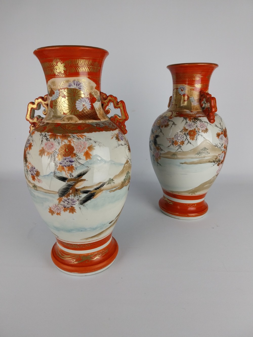 Pair of Kutani vases  View III