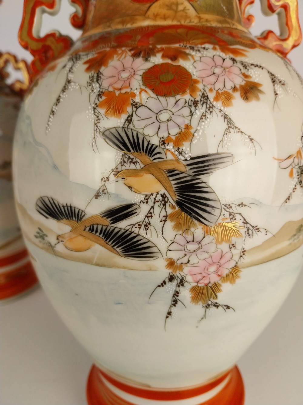 Pair of Kutani vases  View VI