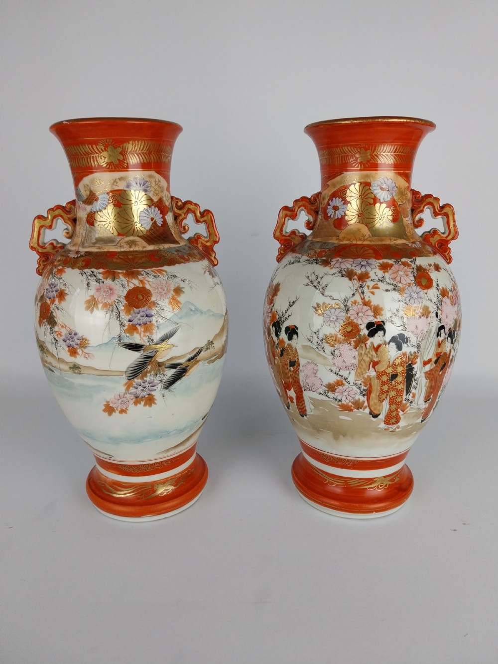 Pair of Kutani vases  View XVI