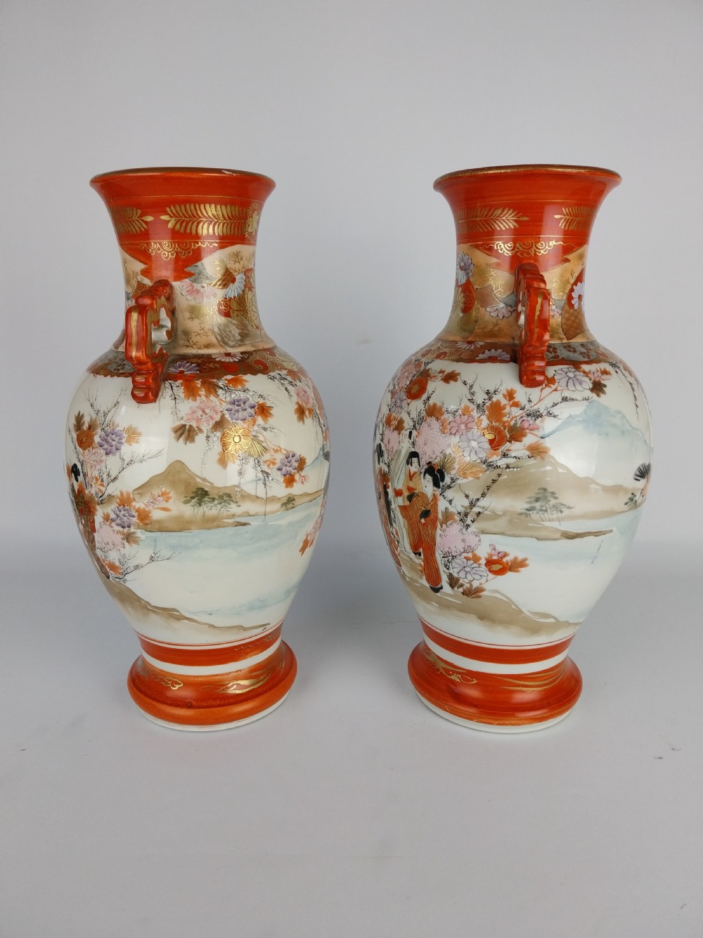 Pair of Kutani vases  View XVII