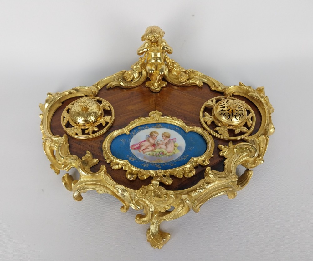 Gilt Bronze Desk Stand French 19th Century