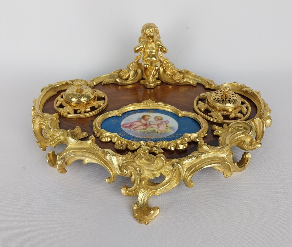 Gilt Bronze Desk Stand French 19th Century View II