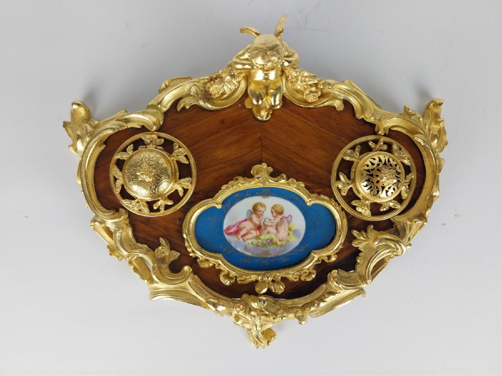 Gilt Bronze Desk Stand French 19th Century View IV