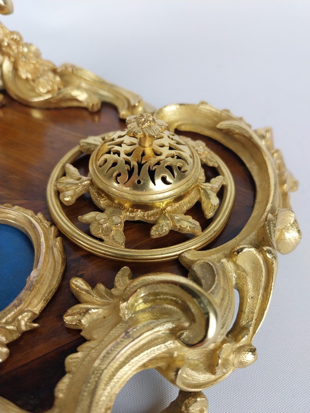 Gilt Bronze Desk Stand French 19th Century View VIII